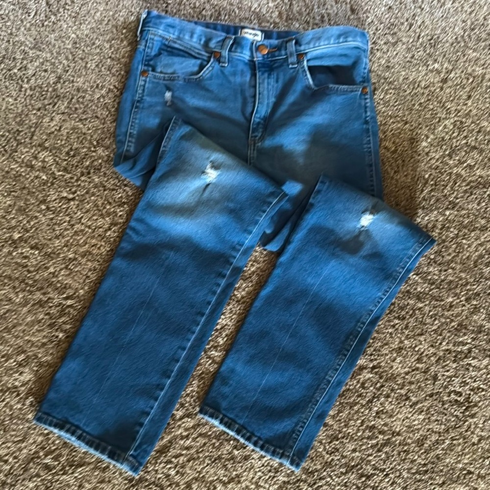Wrangler Heritage Fit Blue Jeans size 29 8 straight leg